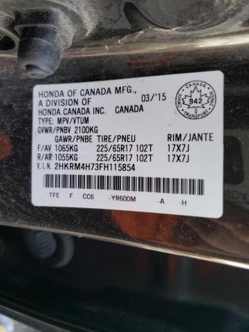 2015 HONDA CR-V EXL 2HKRM4H73FH115854