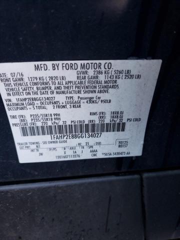 2016 FORD 1100 1FAHP2E88GG134027