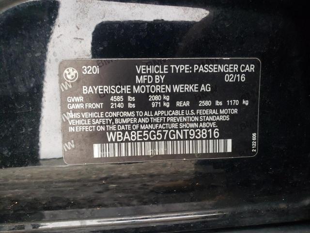2016 BMW 320I WBA8E5G57GNT93816