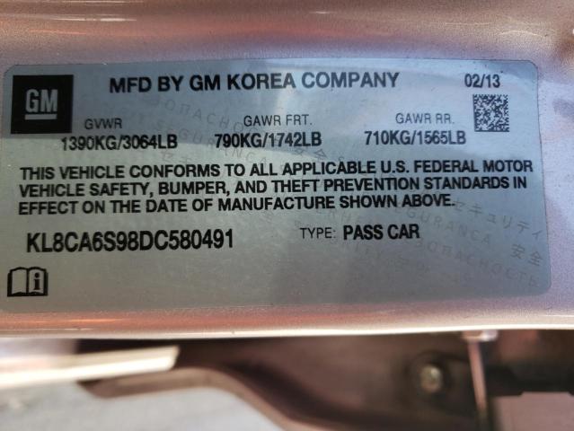 2013 CHEVROLET SPARK LS - KL8CA6S98DC580491