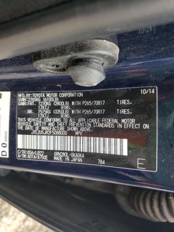 2015 TOYOTA 4RUNNER SR - JTEZU5JR2F5088000