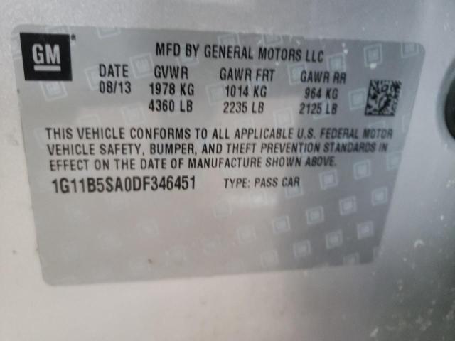 2013 CHEVROLET MALIBU LS - 1G11B5SA0DF346451