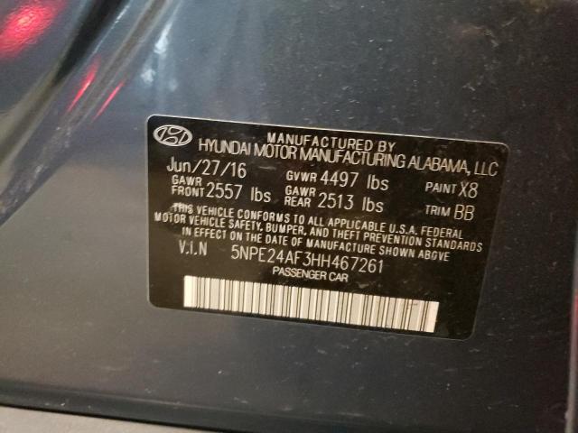 2017 HYUNDAI SONATA SE - 5NPE24AF3HH467261