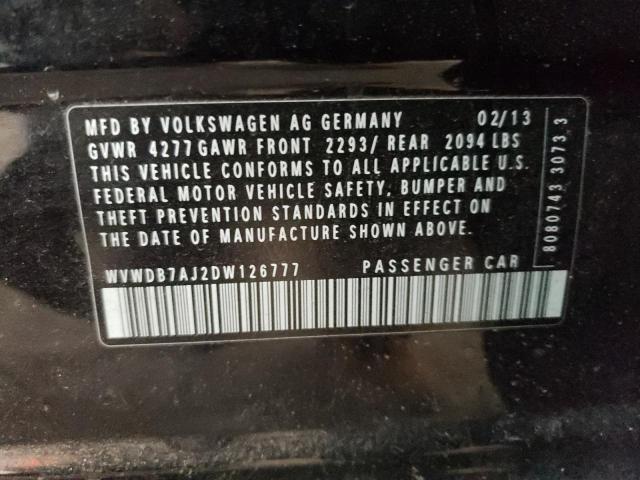 2013 VOLKSWAGEN GOLF - WVWDB7AJ2DW126777