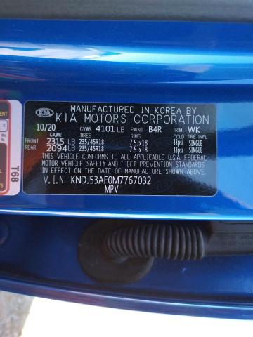 2021 KIA SOUL GT-LI KNDJ53AF0M7767032