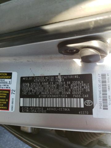 4T1BF3EK9AU011054 Toyota Camry Base 2010. Фото: 9