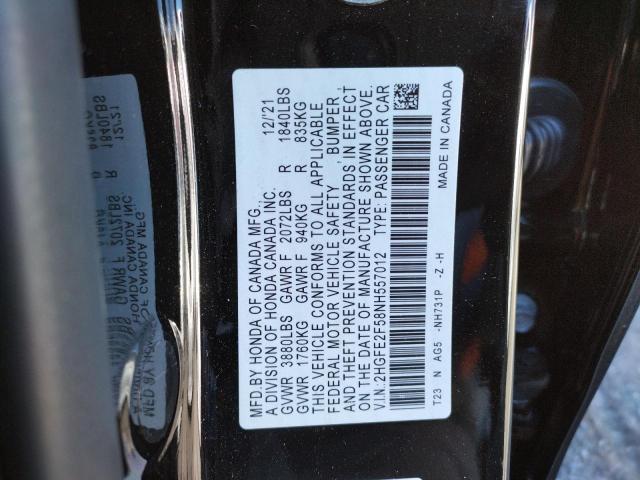 2HGFE2F58NH557012 Honda Civic Spor 2022. Фото: 9