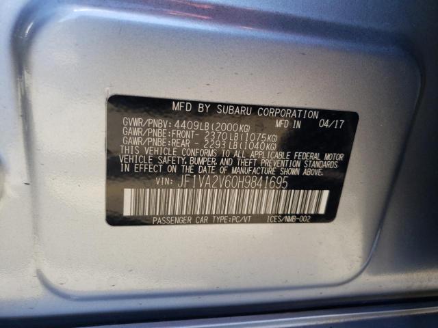 SUBARU WRX 2017 SILVER Photo 10