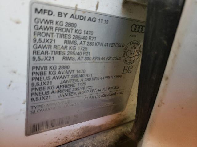 2020 AUDI Q7 PROGRES WA1MXAF73LD002002