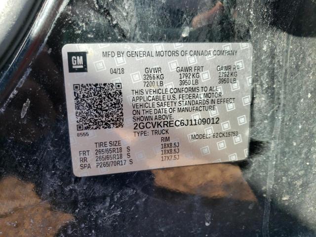 2018 CHEVROLET 1500 SILVE 2GCVKREC6J1109012