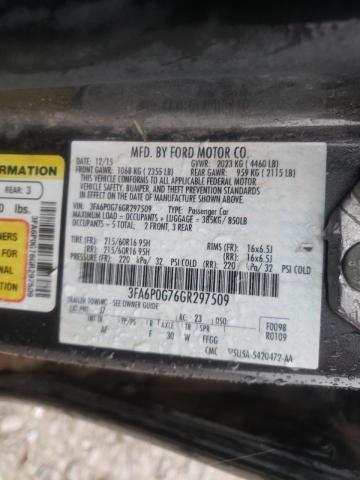 2016 FORD FUSION S 3FA6P0G76GR297509