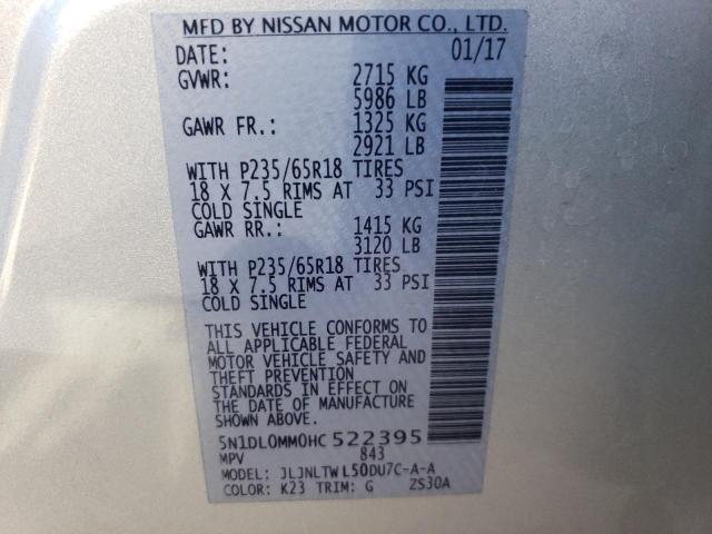 2017 INFINITI QX60 5N1DL0MM0HC522395