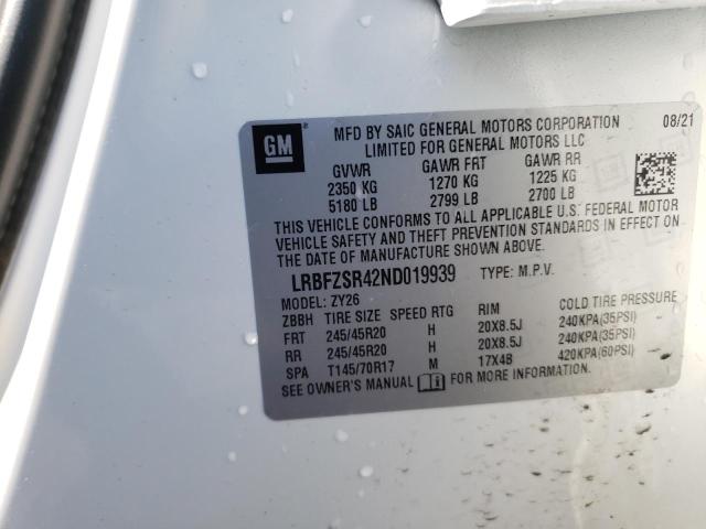 2022 BUICK ENVISION A LRBFZSR42ND019939