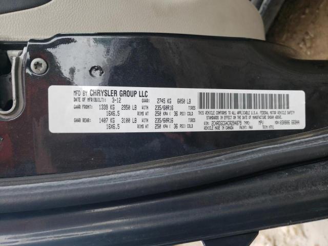 2012 DODGE GRAND CARA - 2C4RDGCG4CR294879