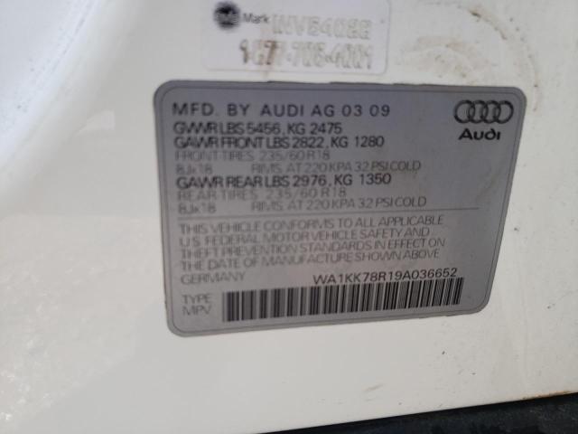 WA1KK78R19A036652 Audi Q5 3.2 2009. Фото: 9