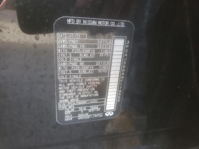 2021 INFINITI QX50 LUXE 3PCAJ5BB8MF116552