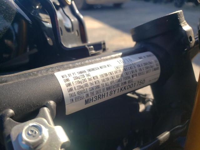 2019 YAMAHA YZFR3 A MH3RH18Y1KK001750