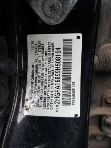 2HGFA16899H508164 Honda Civic Ex 2009. Фото: 9