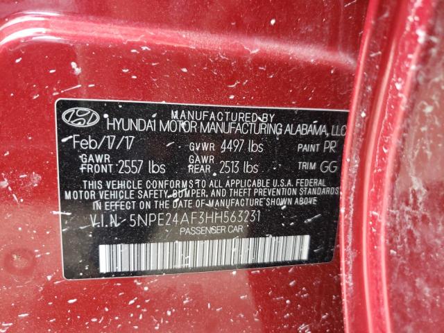 2017 HYUNDAI SONATA SE - 5NPE24AF3HH563231
