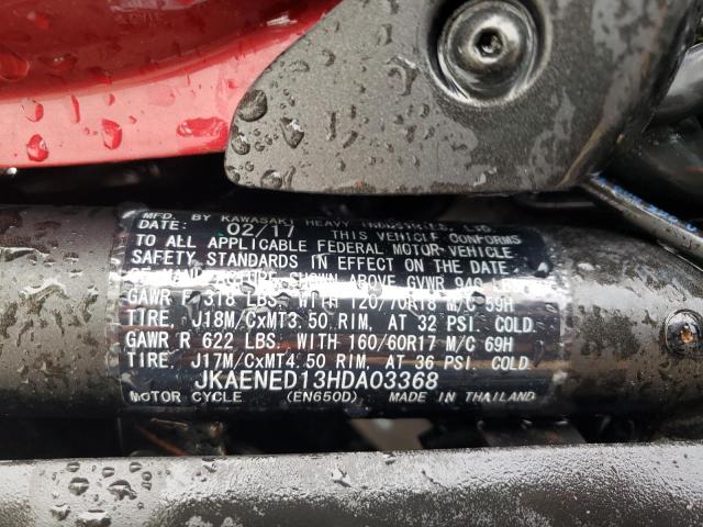 2017 KAWASAKI EN650 D JKAENED13HDA03368