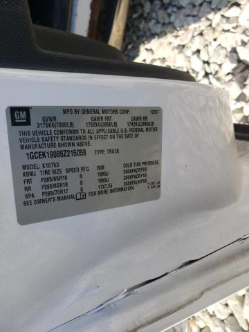 1GCEK19088Z215058 Chevrolet Silverado 2008. Фото: 9