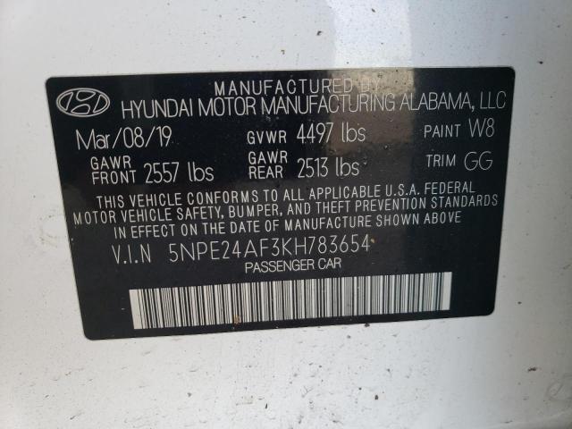 2019 HYUNDAI SONATA SE - 5NPE24AF3KH783654