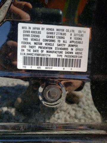 2015 ACURA RLX ADVANC JH4KC1F99FC001214