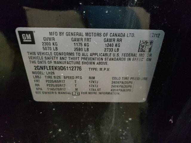 2013 CHEVROLET EQUINOX - 2GNFLEEK9D6112776