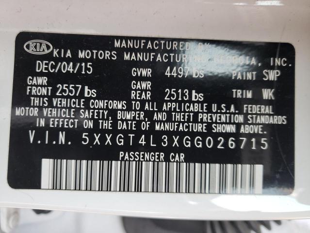 2016 KIA OPTIMA LX 5XXGT4L3XGG026715