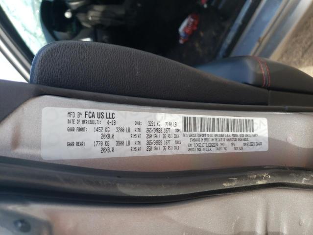 2018 DODGE DURANGO R/ 1C4SDJCT6JC262274