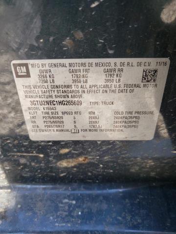 2017 GMC SIERRA K15 3GTU2NEC1HG265609