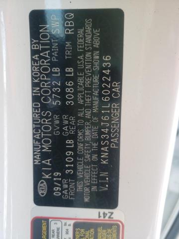 2020 KIA K900 LUXUR KNAS34J61L6022436