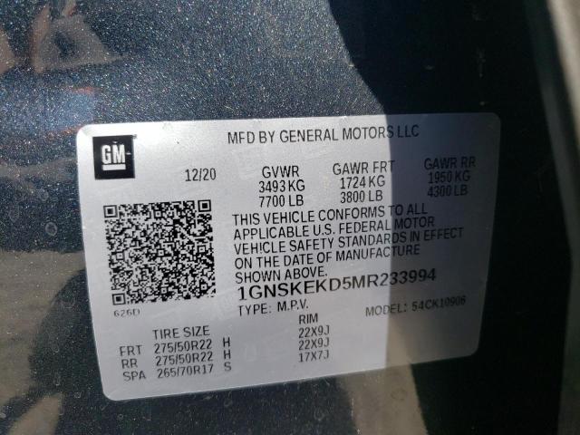 1GNSKEKD5MR233994 Chevrolet Suburban K 2021. Фото: 9