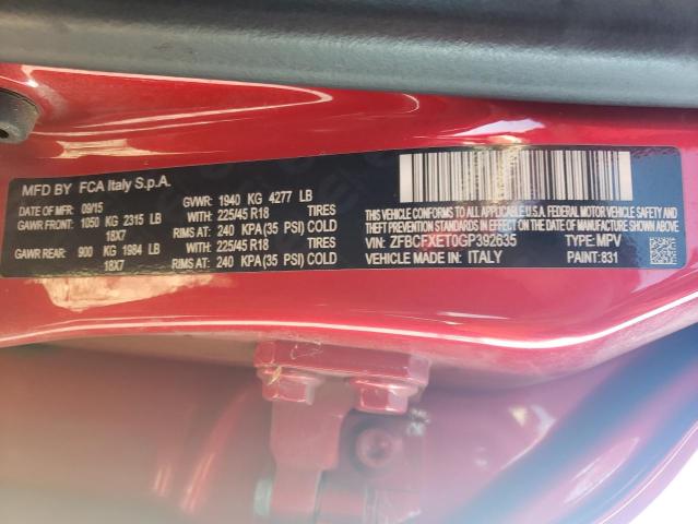 2016 FIAT 500X TREKK ZFBCFXET0GP392635