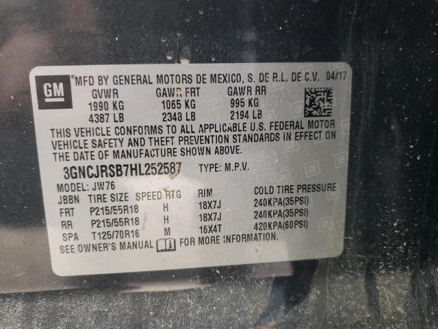 2017 CHEVROLET TRAX PREMI 3GNCJRSB7HL252587