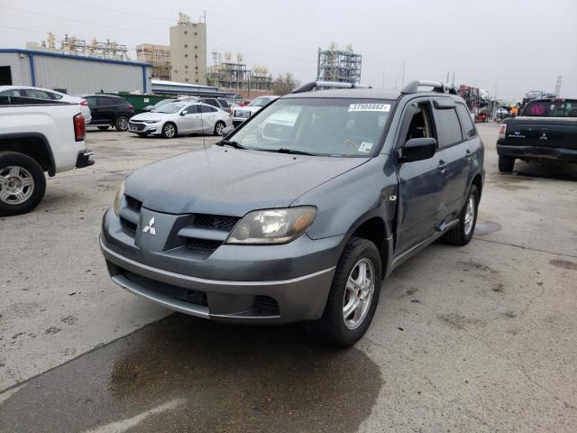 MITSUBISHI OUTLANDER 2004 BLUE Photo 2