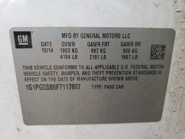 2015 CHEVROLET CRUZE LTZ 1G1PG5SB6F7117807