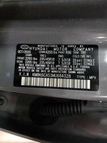 2021 HYUNDAI KONA NIGHT KM8K6CA53MU684328