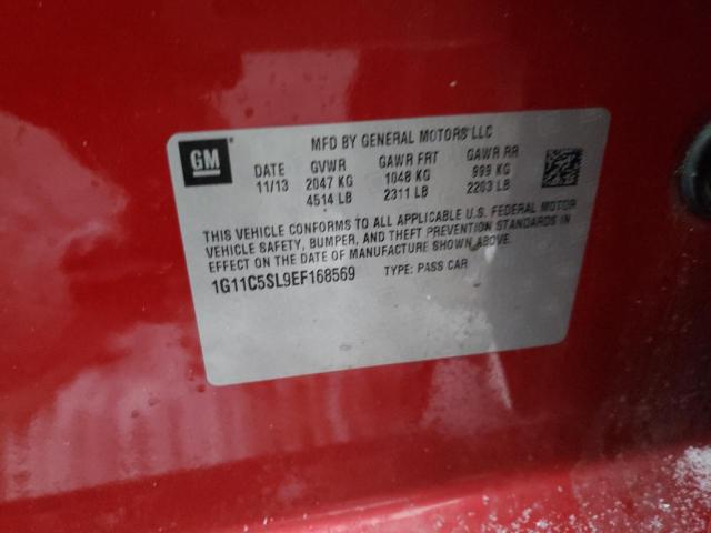 1G11C5SL9EF168569 Chevrolet Malibu 1Lt 2014. Фото: 9