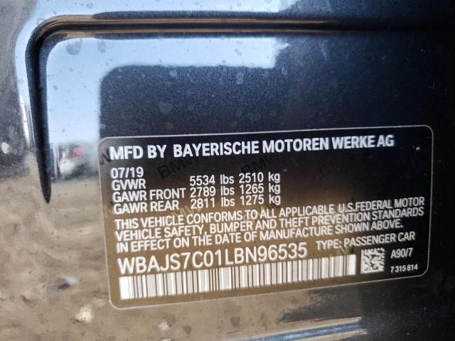 2020 BMW M550XI WBAJS7C01LBN96535