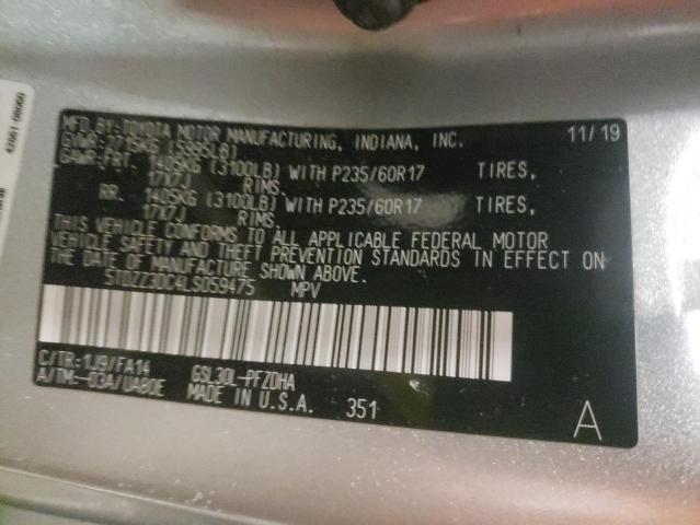 2020 TOYOTA SIENNA L 5TDZZ3DC4LS059475