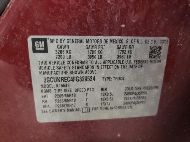 2015 CHEVROLET SILVRDO LT 3GCUKREC4FG329534