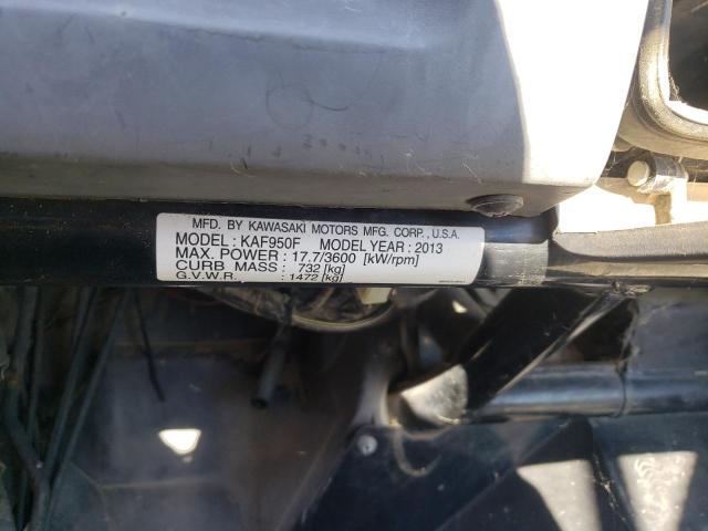 2013 KAWASAKI KAF950 F JK1AFDF14DB507188