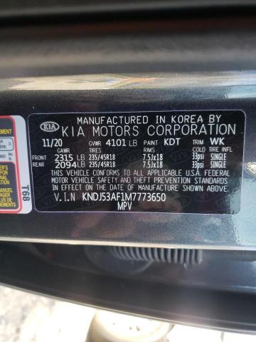 2021 KIA SOUL GT-LI KNDJ53AF1M7773650