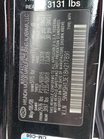 5NMSH13E18H217891 Hyundai Santa Fe S 2008. Фото: 9