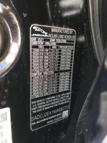 SADCJ2EX1MA680703 Jaguar F-Pace S 2021. Фото: 9