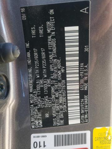 5TDKZ3DC1HS778708 Toyota Sienna Le 2017. Фото: 9