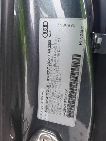 2015 AUDI S3 PREMIUM WAUBFGFF3F1002854