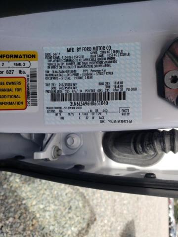 2017 LINCOLN MKZ PREMIE 3LN6L5A96HR651040