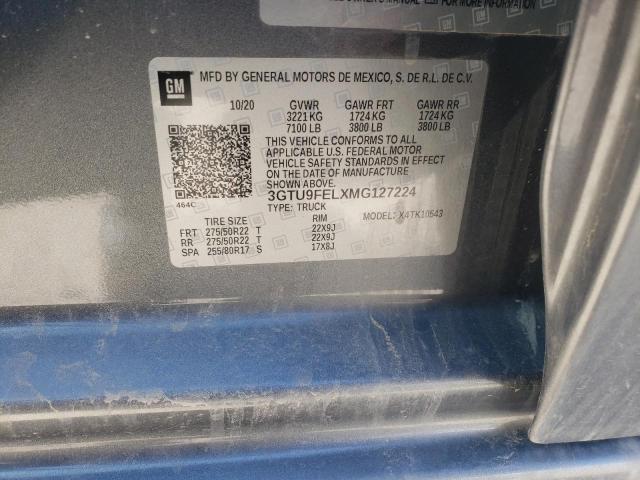 2021 GMC SIERRA K15 3GTU9FELXMG127224
